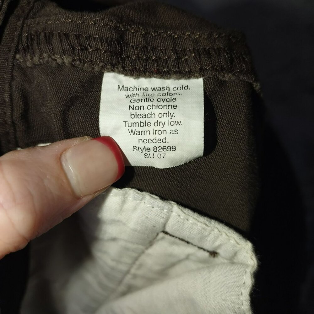 J Crew Womens‎ Button Front Mini Skirt Brown Size 4 100%Cotton Casual Preppy Y2K - Picture 4 of 9